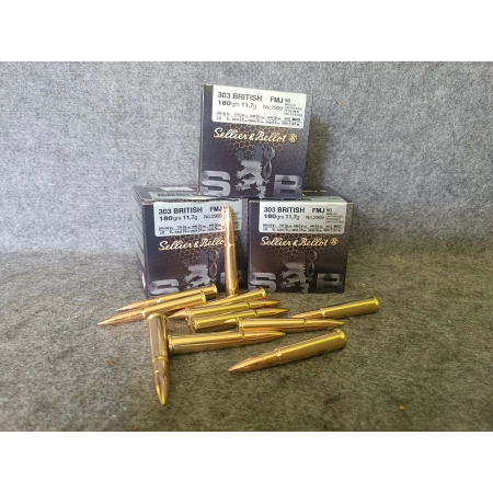 Amunicja S&B kal. .303 British FMJ 11,7g/180gr (50szt/opak)